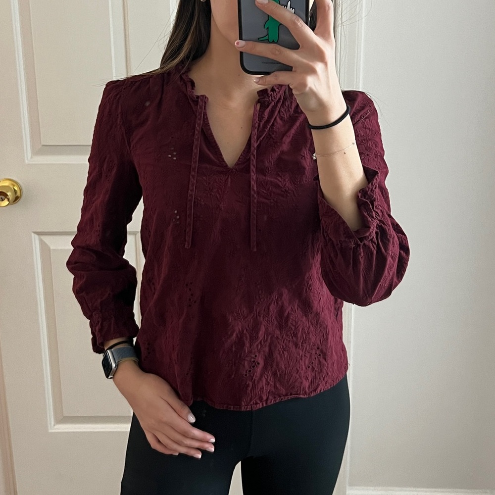 Madewell Maroon Top